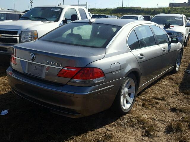 WBAHN83506DT60314 - 2006 BMW 750 LI GRAY photo 4