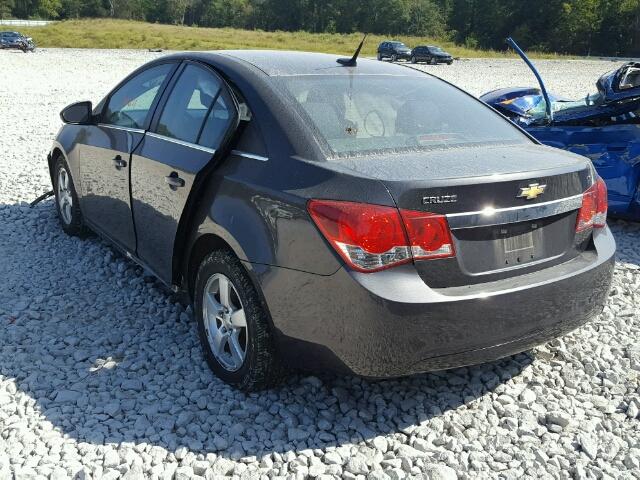 1G1PC5SB3E7131707 - 2014 CHEVROLET CRUZE LT GRAY photo 3