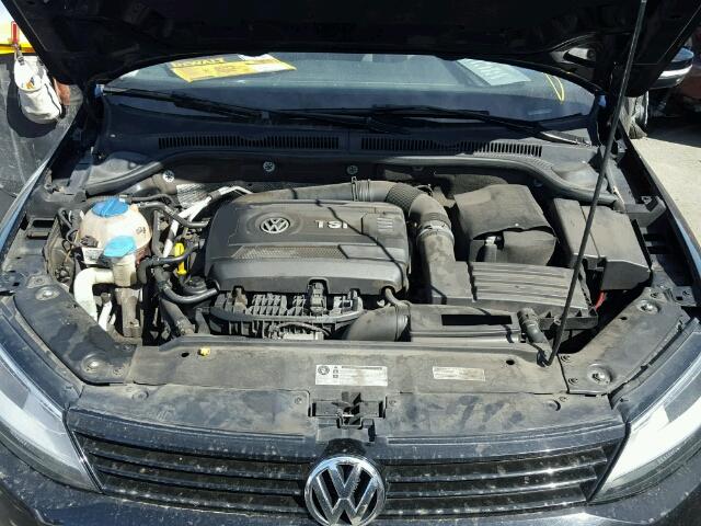 3VWD17AJ1EM417563 - 2014 VOLKSWAGEN JETTA SE BLACK photo 7