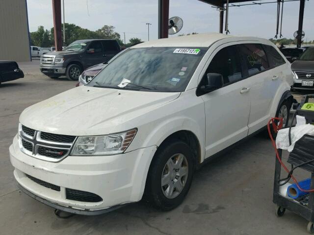 3C4PDCAB9CT345023 - 2012 DODGE JOURNEY WHITE photo 2