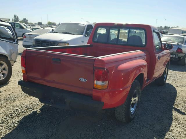 1FTCR10A0PPA67586 - 1993 FORD RANGER RED photo 4