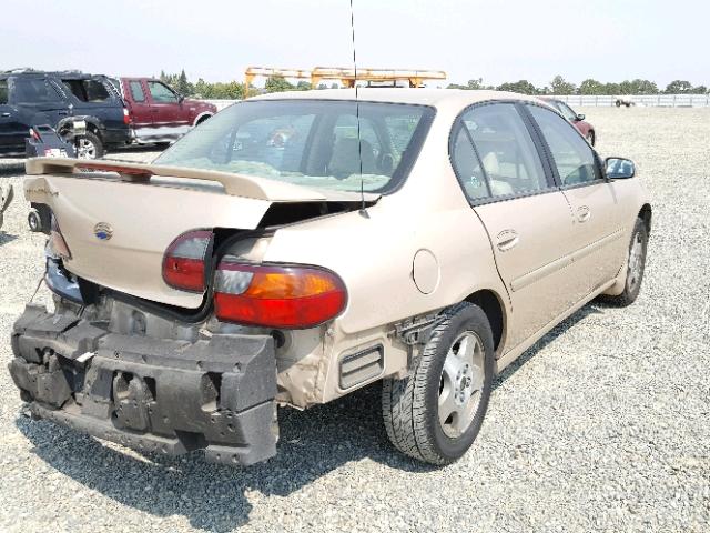 1G1NE52J72M666710 - 2002 CHEVROLET MALIBU LS ოქროსფერი ფოტო 4