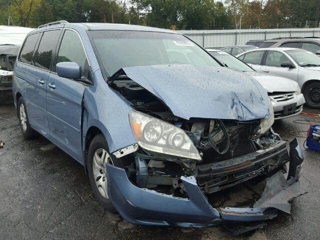 5FNRL38756B028470 - 2006 HONDA ODYSSEY BLUE photo 1