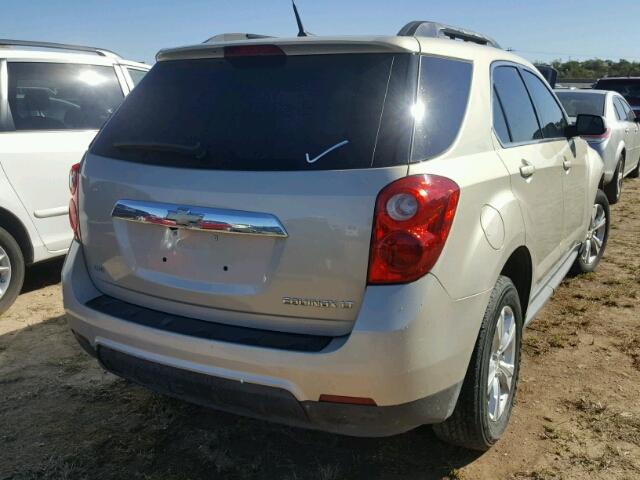 2GNFLNEK5C6309832 - 2012 CHEVROLET EQUINOX LT GOLD photo 4