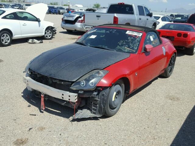 JN1AZ36A84T004753 - 2004 NISSAN 350Z ROADS RED photo 2