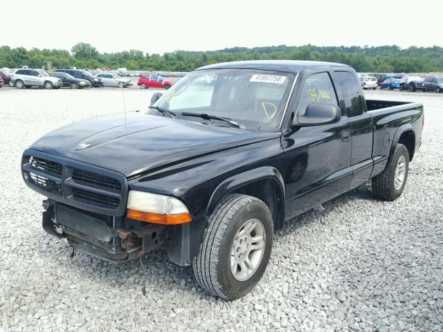 1B7GL32N22S581153 - 2002 DODGE DAKOTA SPO BLACK photo 2