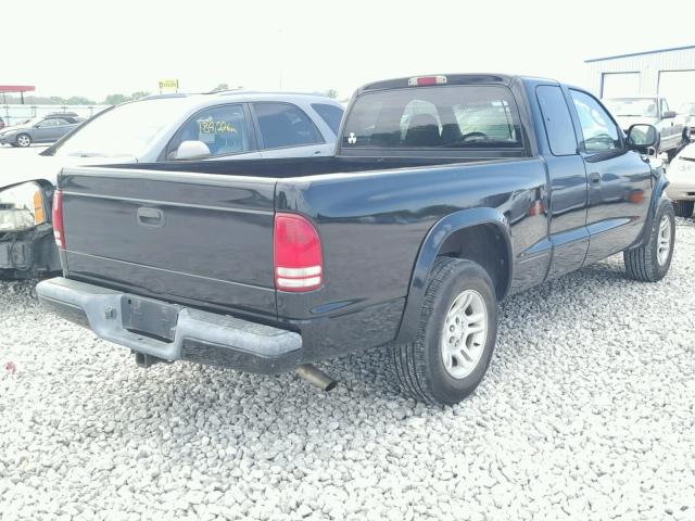 1B7GL32N22S581153 - 2002 DODGE DAKOTA SPO BLACK photo 4