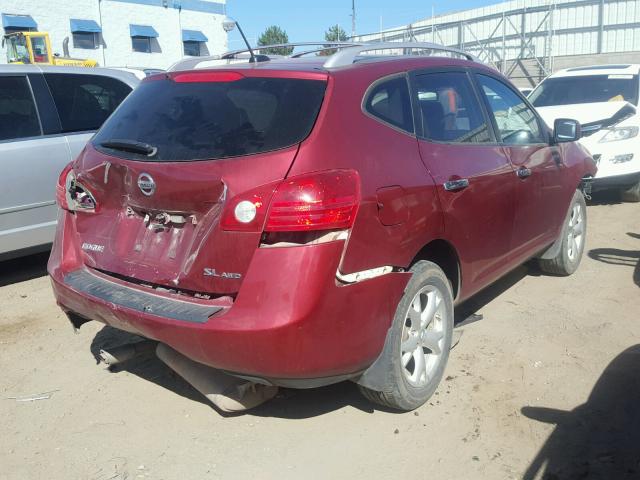 JN8AS5MVXAW106945 - 2010 NISSAN ROGUE S RED photo 4