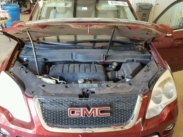 1GKLRMED7AJ171768 - 2010 GMC ACADIA SLT 栗色 照片 7