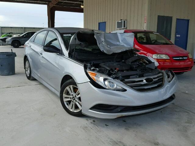 5NPEB4AC4EH891145 - 2014 HYUNDAI SONATA GLS GRAY photo 1