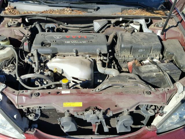 4T1BE32K56U129200 - 2006 TOYOTA CAMRY LE BURGUNDY photo 7