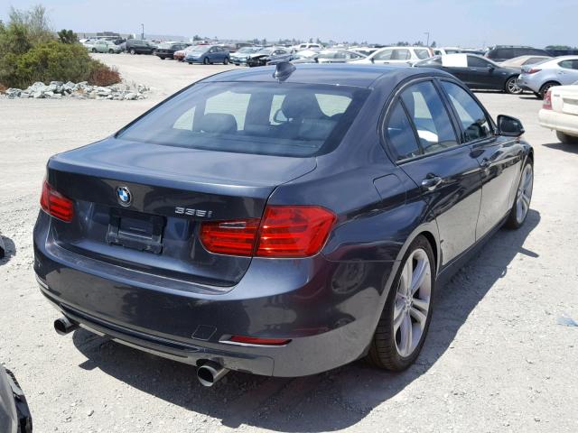 WBA3A9G51DNP36001 - 2013 BMW 335 I CHARCOAL photo 4