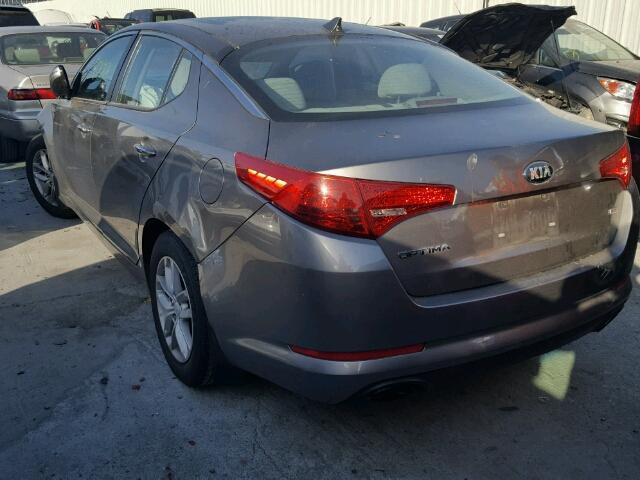 5XXGM4A75DG236962 - 2013 KIA OPTIMA LX GRAY photo 3