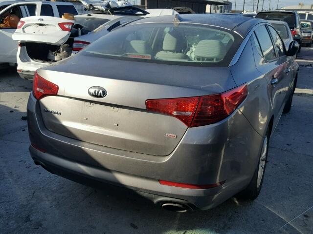 5XXGM4A75DG236962 - 2013 KIA OPTIMA LX GRAY photo 4