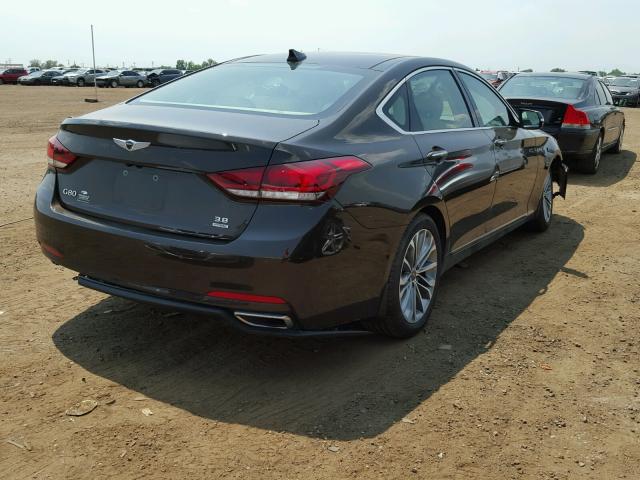 KMHGN4JEXHU210218 - 2017 GENESIS G80 BASE BROWN photo 4