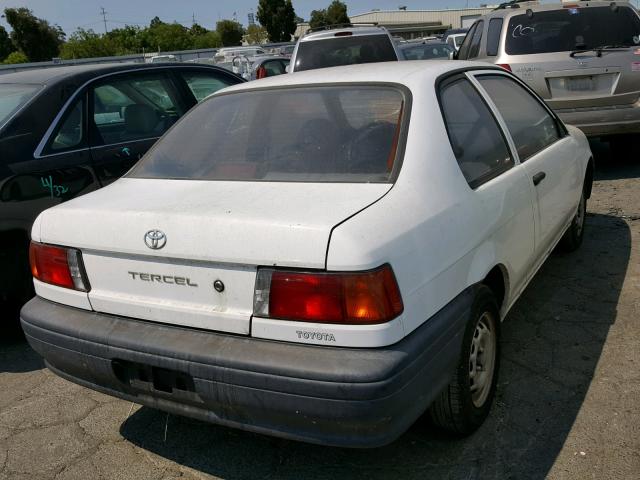 JT2EL46S6R0400101 - 1994 TOYOTA TERCEL STD WHITE photo 4