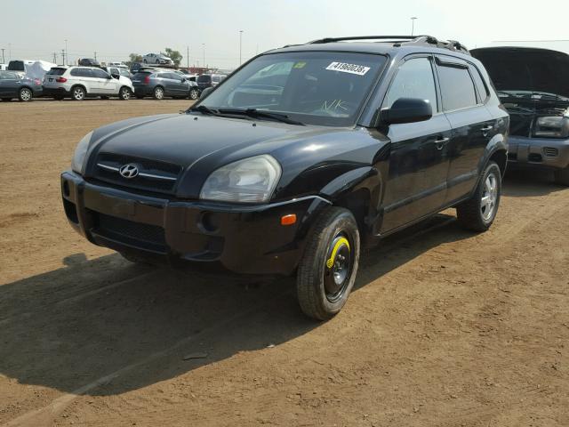 KM8JM72B76U342168 - 2006 HYUNDAI TUCSON GL BLACK photo 2