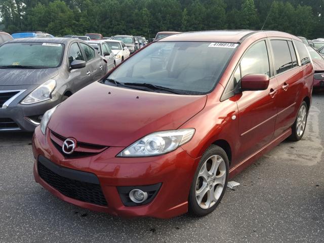 JM1CR293890329246 - 2009 MAZDA 5 BURGUNDY photo 2