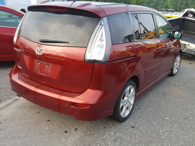 JM1CR293890329246 - 2009 MAZDA 5 BURGUNDY photo 4