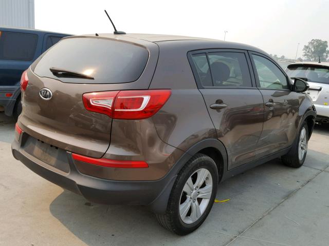 KNDPB3A28C7327087 - 2012 KIA SPORTAGE B BROWN photo 4