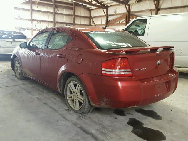 1B3LC56K78N690694 - 2008 DODGE AVENGER SX MAROON photo 3