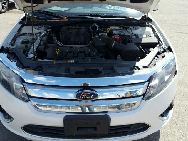 3FAHP0JG2AR262068 - 2010 FORD FUSION SEL WHITE photo 7