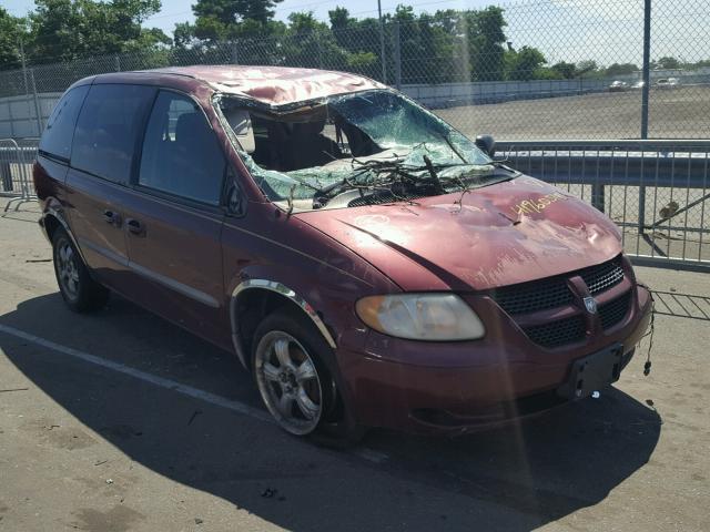 1B4GP45321B152711 - 2001 DODGE CARAVAN SP RED photo 1