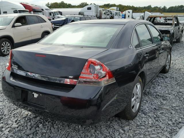 2G1WB58K989122325 - 2008 CHEVROLET IMPALA LS BLACK photo 4