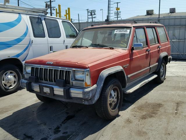 1J4FT58L0LL279623 - 1990 JEEP CHEROKEE L RED photo 2