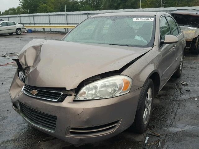 2G1WB55K569245458 - 2006 CHEVROLET IMPALA BROWN photo 2