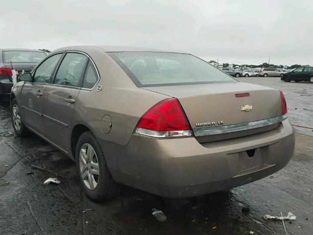 2G1WB55K569245458 - 2006 CHEVROLET IMPALA BROWN photo 3