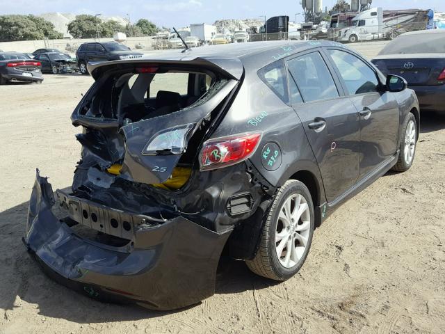 JM1BL1K65B1420566 - 2011 MAZDA 3 CHARCOAL photo 4