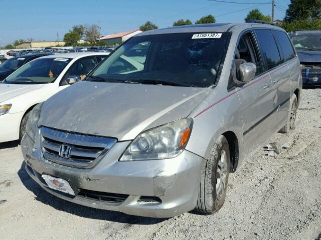 5FNRL38676B408322 - 2006 HONDA ODYSSEY GRAY photo 2