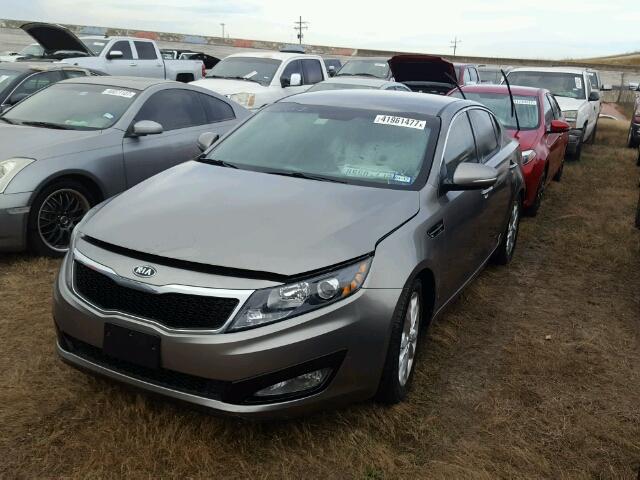 5XXGN4A72CG054292 - 2012 KIA OPTIMA GRAY photo 2