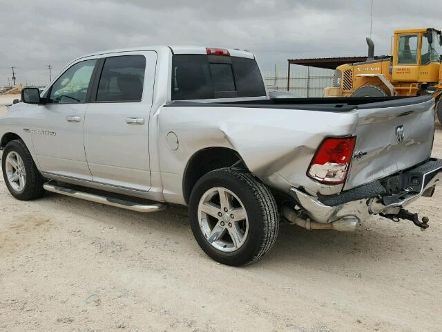 1C6RD6LT5CS289994 - 2012 DODGE RAM 1500 SILVER photo 3