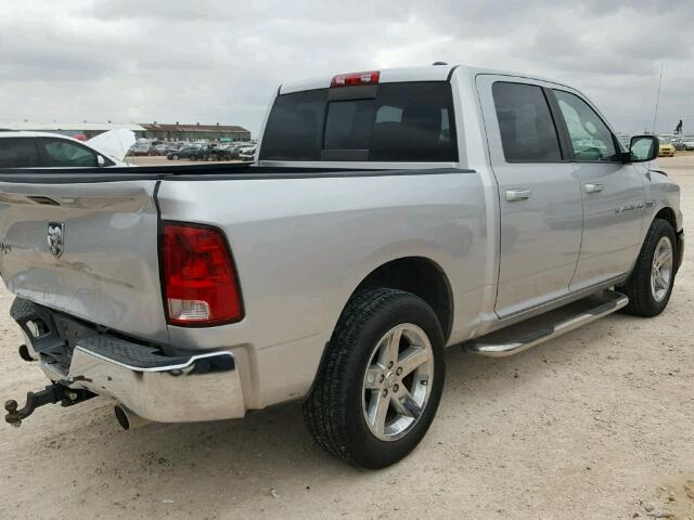 1C6RD6LT5CS289994 - 2012 DODGE RAM 1500 SILVER photo 4