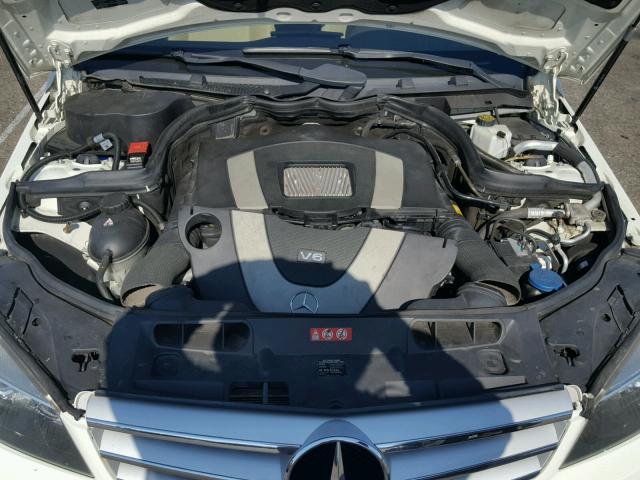 WDDGF5EB6BR168606 - 2011 MERCEDES-BENZ C 300 WHITE photo 7