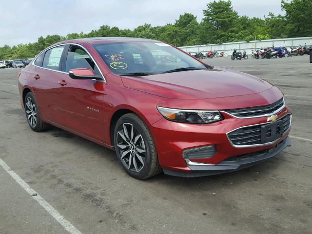 1G1ZD5ST0JF115821 - 2018 CHEVROLET MALIBU LT RED photo 1