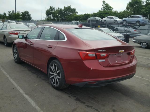 1G1ZD5ST0JF115821 - 2018 CHEVROLET MALIBU LT RED photo 3