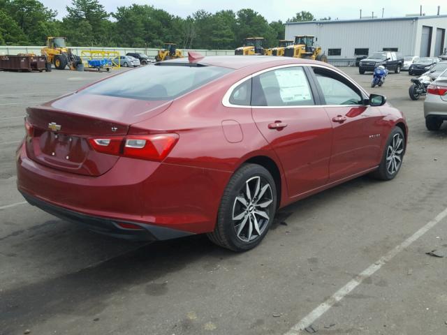 1G1ZD5ST0JF115821 - 2018 CHEVROLET MALIBU LT RED photo 4