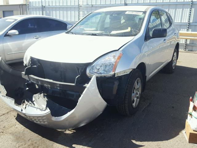 JN8AS58V39W436853 - 2009 NISSAN ROGUE S SILVER photo 2