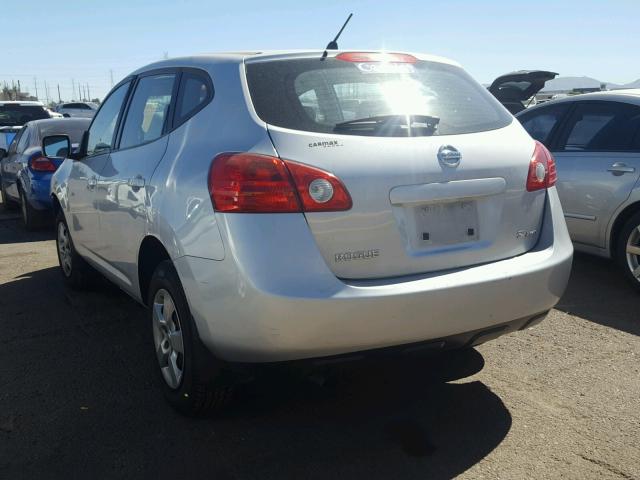 JN8AS58V39W436853 - 2009 NISSAN ROGUE S SILVER photo 3