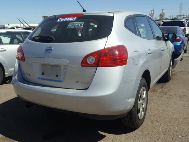 JN8AS58V39W436853 - 2009 NISSAN ROGUE S SILVER photo 4