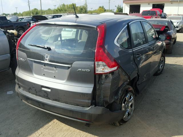 2HKRM4H31EH610341 - 2014 HONDA CR-V GRAY photo 4