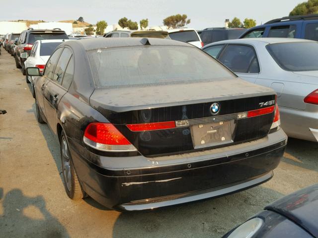 WBAGL63434DP71135 - 2004 BMW 745 I BLACK photo 3