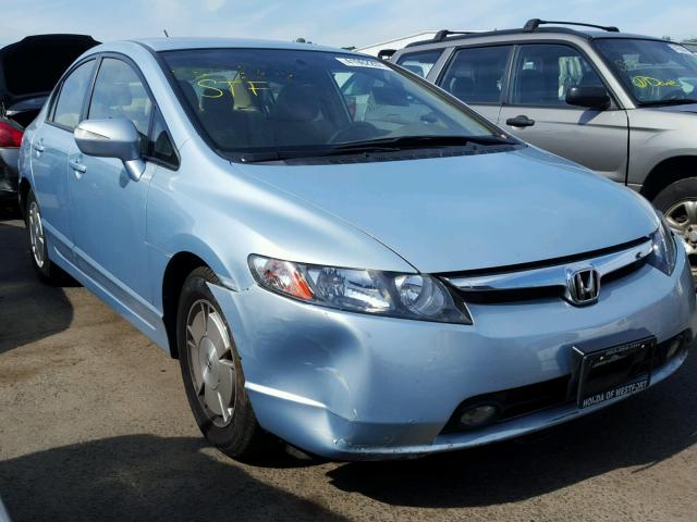 JHMFA362X8S010230 - 2008 HONDA CIVIC HYBR SILVER photo 1