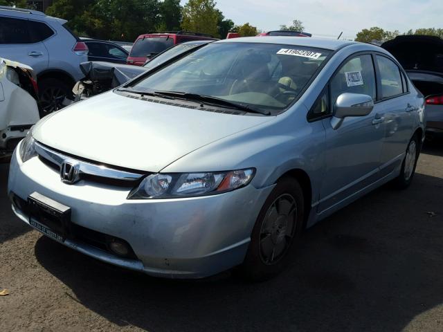 JHMFA362X8S010230 - 2008 HONDA CIVIC HYBR SILVER photo 2