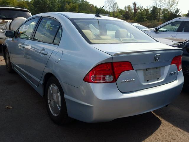 JHMFA362X8S010230 - 2008 HONDA CIVIC HYBR SILVER photo 3