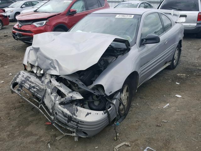 1G2NF12E7YM836299 - 2000 PONTIAC GRAND AM S Gümüş foto 2