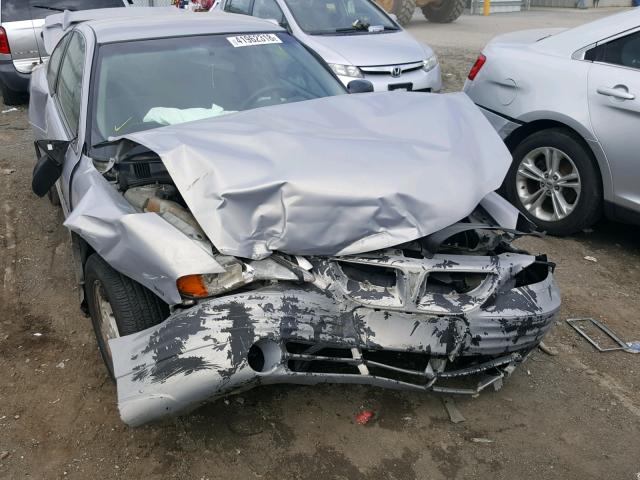 1G2NF12E7YM836299 - 2000 PONTIAC GRAND AM S Gümüş foto 9